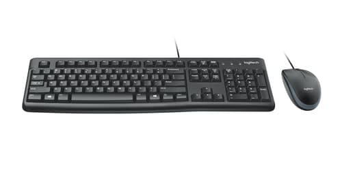 LOGITECH MK120 Corded Combo - BLACK - USB - NORDIC Svart