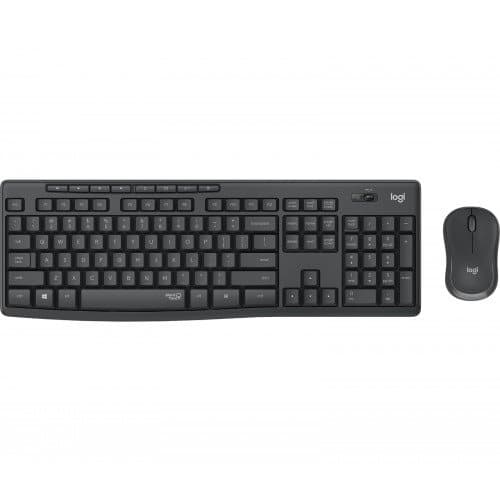 LOGITECH MK295 Silent Wireless Combo - GRAPHITE - NORDIC grafit