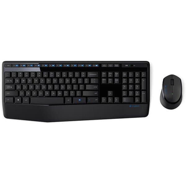 Logitech | MK345 | Keyboard and Mouse Set | Wireless | Mouse included | Batteries included | US | Black | USB | Wireless connection Sort