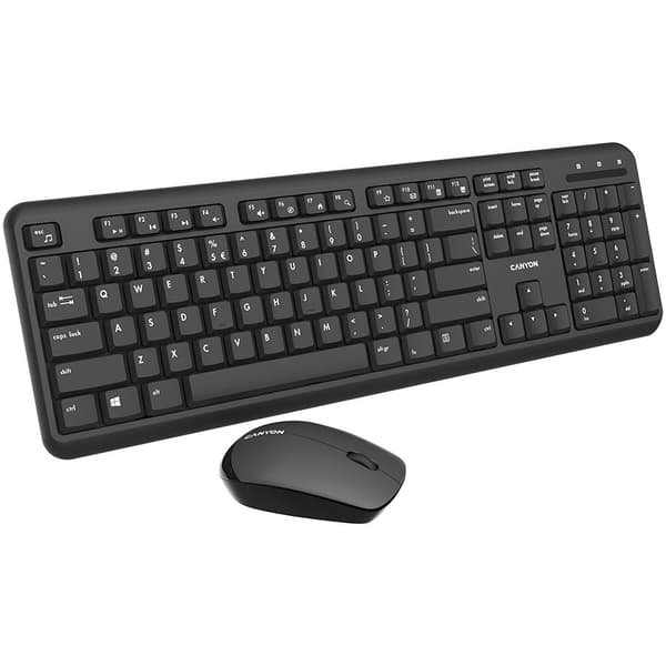 CANYON SET-W20 EN/BG Keyboard+Mouse Velvet Wireless Black