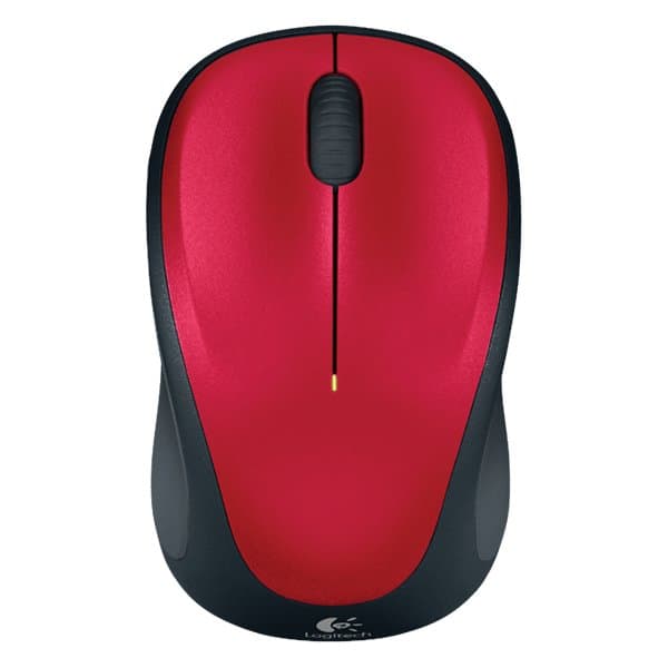 Logitech M235 Wireless Mouse Sort, Rød
