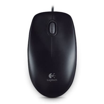 Wired optical mouse LOGITECH B100 Svart