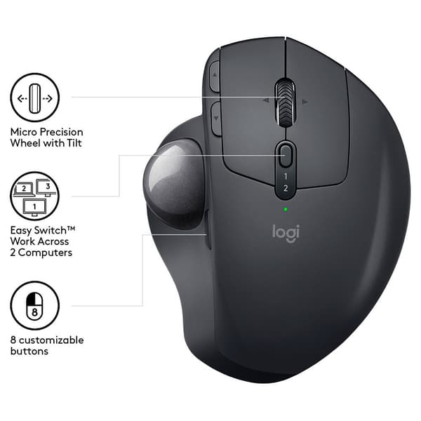 Logitech Langaton Hiiri Mx Ergo Musta