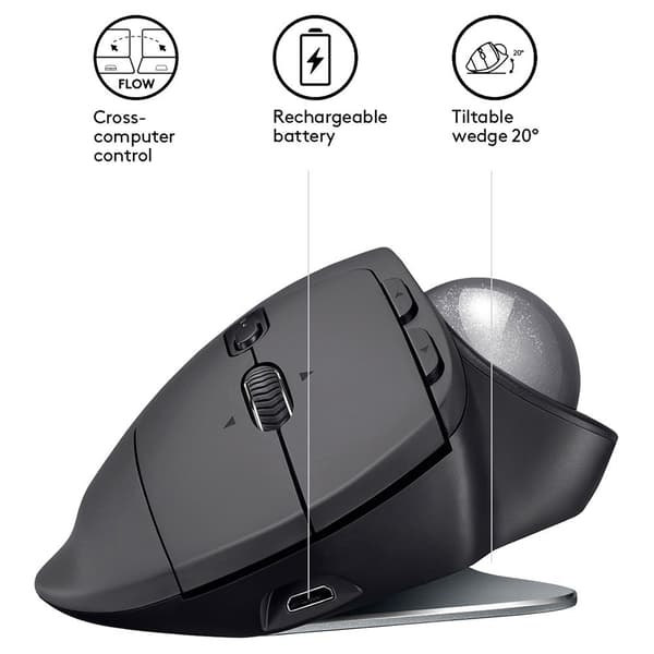 Logitech Langaton Hiiri Mx Ergo Musta