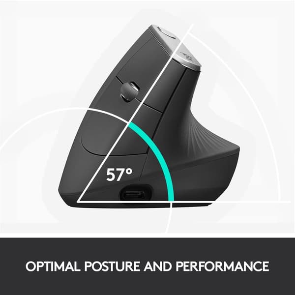 Logitech Ergonominen Langaton Hiiri Mx Vertical Musta