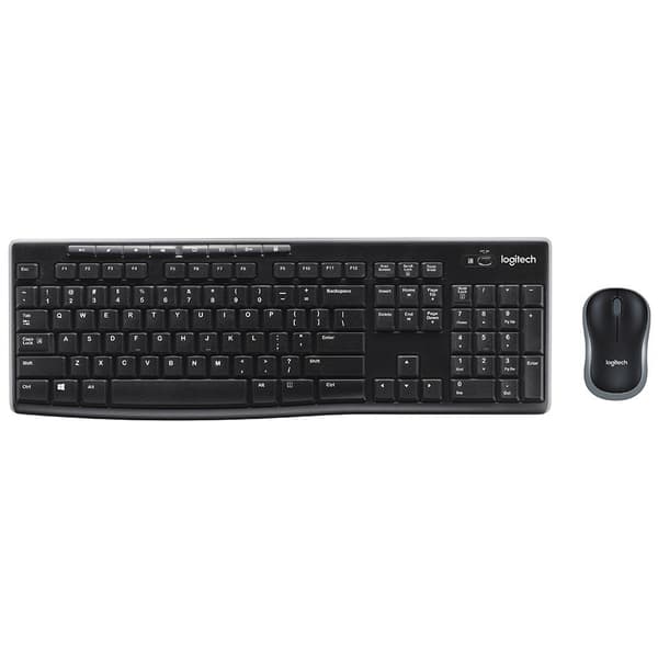 Logitech Trådlöst Tangentbord Och Mus Mk270 Svart UK QWERTY Svart