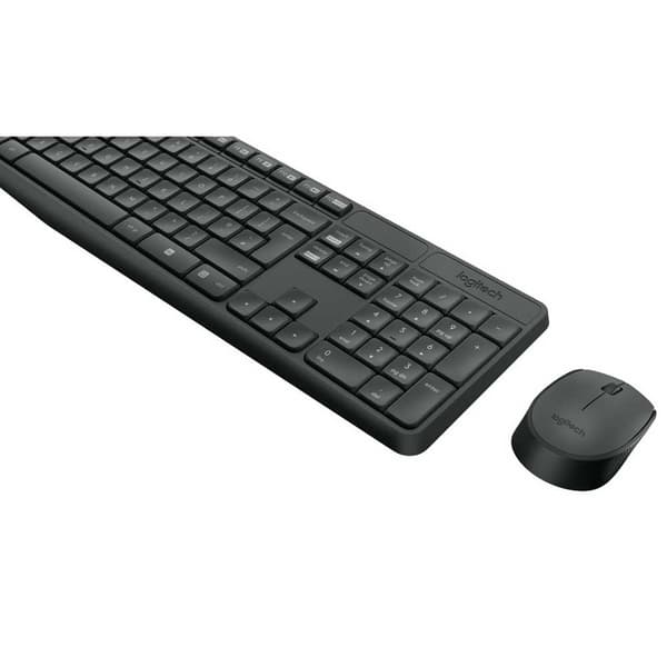 Logitech Trådlöst Tangentbord Och Mus Mk235 Svart Spanish QWERTY