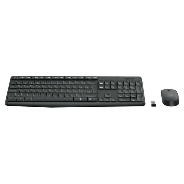 Logitech Trådlöst Tangentbord Och Mus Mk235 Svart Spanish QWERTY