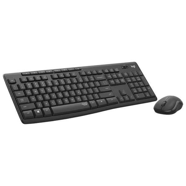Logitech Trådløst Tastatur Og Mus Mk295 Sort German QWERTZ Grafit
