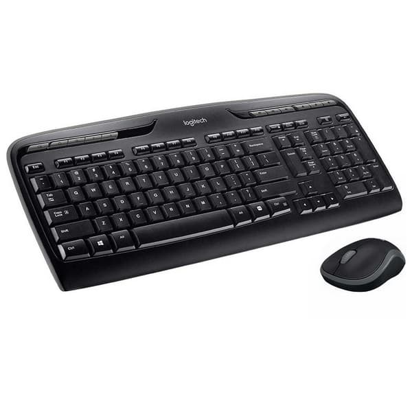 Logitech Trådløst Tastatur Og Mus Mk330 Sort German QWERTZ Sort