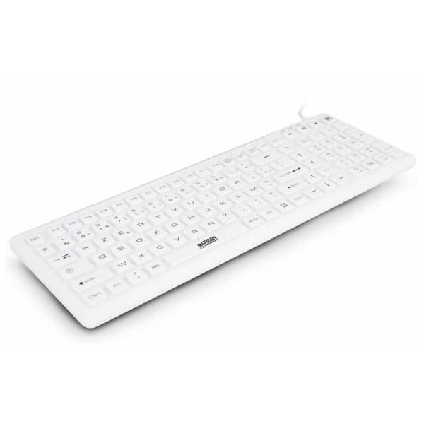 Urban Factory Vaskbart Tastatur Ip68 Hvid Spanish QWERTY Hvid