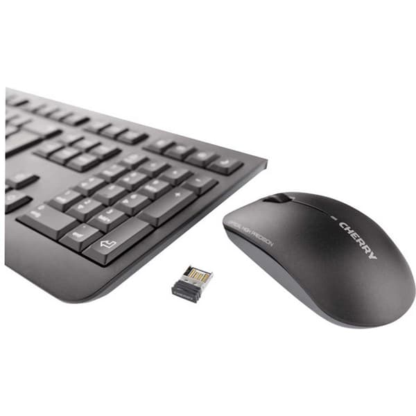 Cherry Trådlös Mus Och Tangentbord Dw 3000 Svart Spanish QWERTY