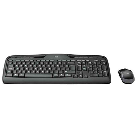Logitech Langaton Hiiri Ja Näppäimistö Mk330 Hopeinen Nordic QWERTY