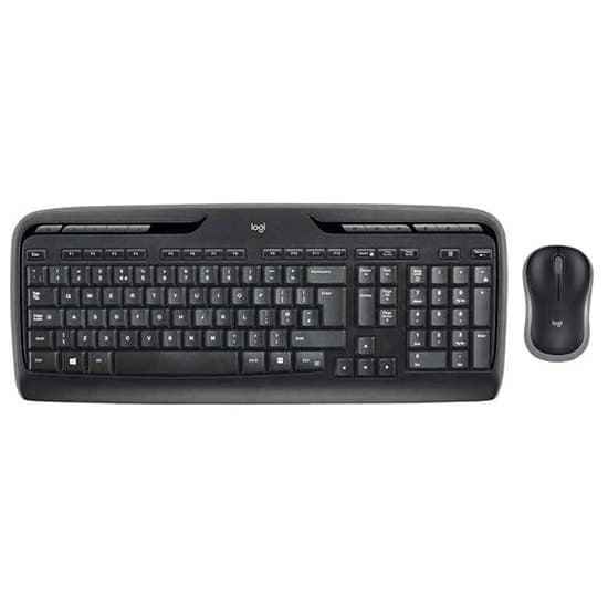 Logitech Langaton Hiiri Ja Näppäimistö Mk330 Hopeinen Nordic QWERTY