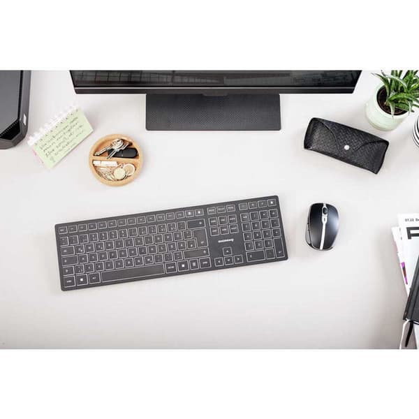 Cherry Trådlöst Tangentbord Kw 9100 Slim Svart UK QWERTY