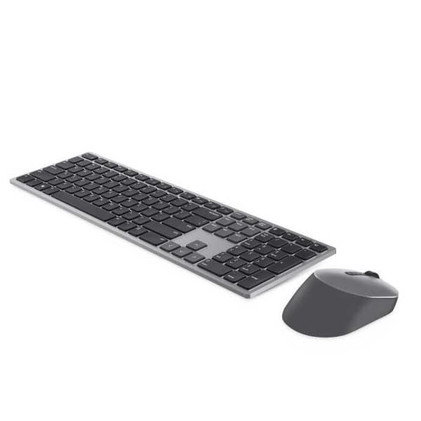 Dell Trådløs Mus Og Tastatur Premier Multi-device Søvfarvet US QWERTY