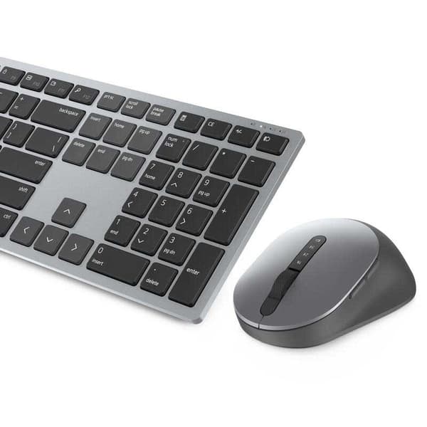 Dell Trådløs Mus Og Tastatur Premier Multi-device Søvfarvet US QWERTY