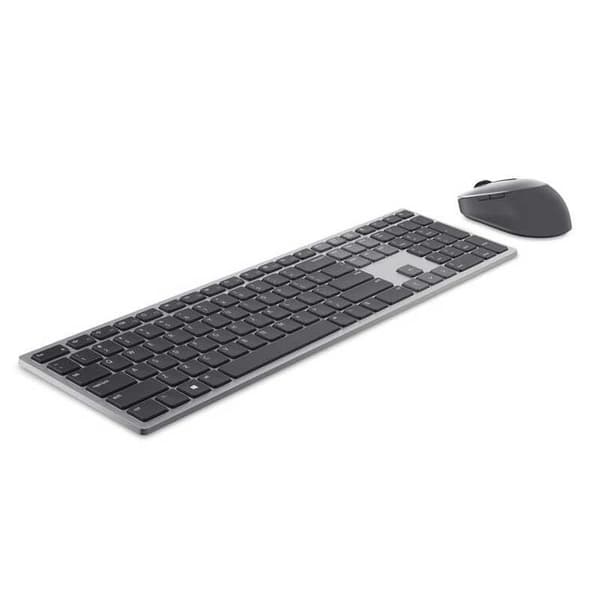 Dell Trådløs Mus Og Tastatur Premier Multi-device Søvfarvet US QWERTY Grå, Titanium