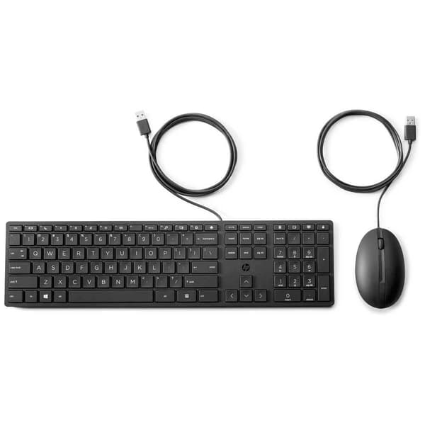 Hp Mus Og Tastatur 320mk Søvfarvet UK QWERTY Sort