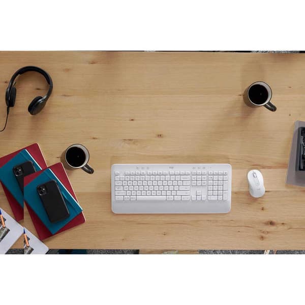 Logitech Trådlös Mus Och Tangentbord Mk650 Silver German QWERTY