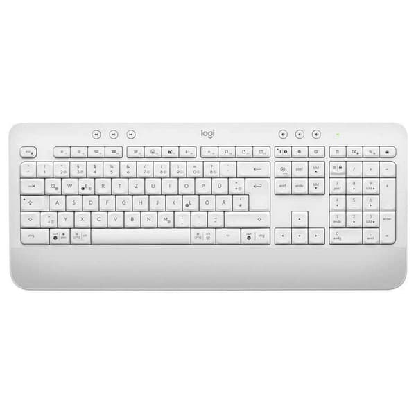 Logitech Langaton Näppäimistö Signature K650 Hopeinen German QWERTY Valkoinen