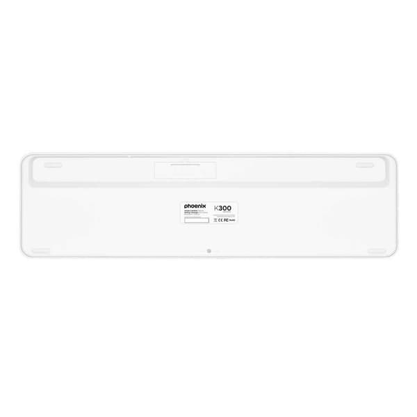 Phoenix Technologies Trådløst Tastatur K300g Bluetooth Dual Hvid