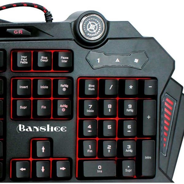Talius Tastatur Banshee Sort Spanish QWERTY