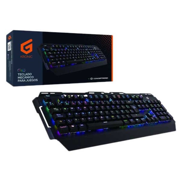 Conceptronic Gaming Mekanisk Tastatur Kronic01 Sort Spanish QWERTY