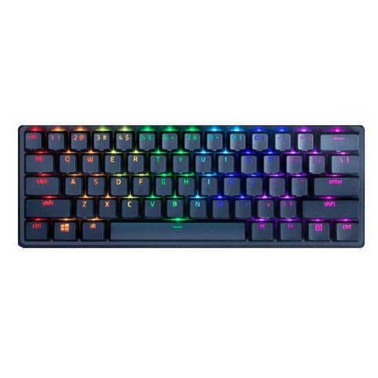 Razer Gaming Trådløst Mekanisk Tastatur Huntsman Mini Transparent US QWERTY Sort