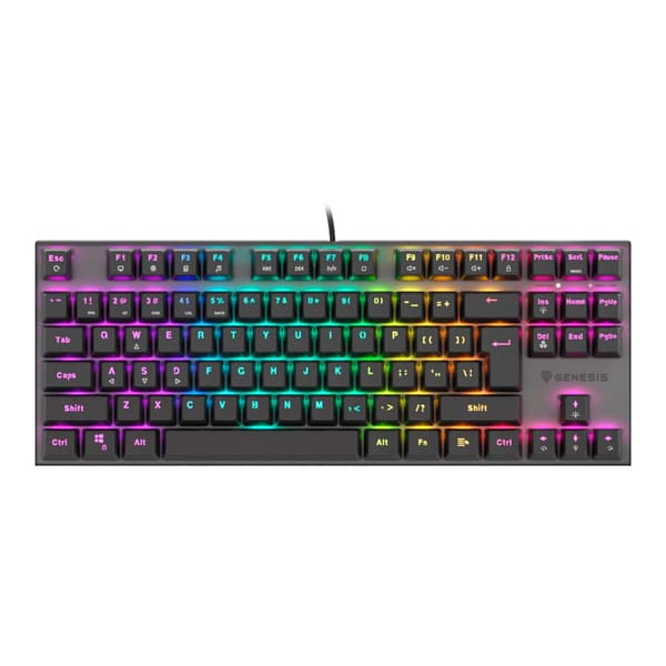 Genesis Gaming Tastatur Thor 303 Tkl Rgb Transparent Spanish QWERTY Sort