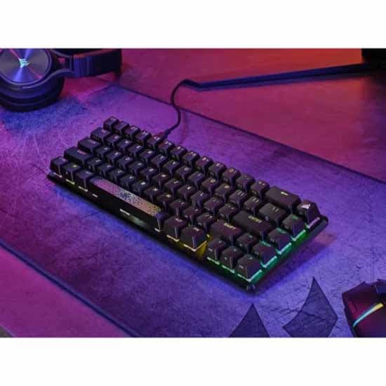 Corsair Spel Tangentbord K65 Pro Mini Durchsichtig Spanish QWERTY