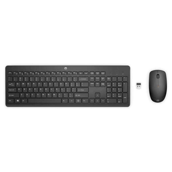 Hp Trådløs Mus Og Tastatur 230 Søvfarvet UK QWERTY Sort