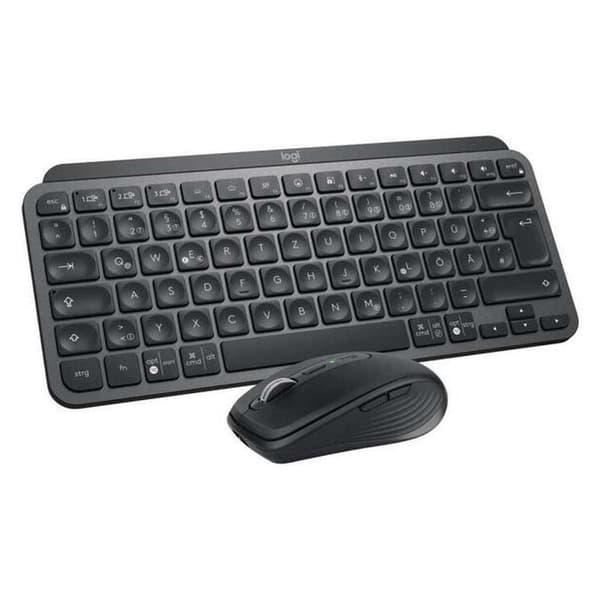Logitech Langaton Hiiri Ja Näppäimistö Mx Keys Mini Combo Hopeinen German QWERTY