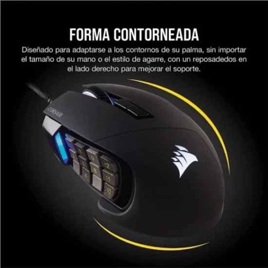 Corsair Trådløs Gaming Mus Scimitar Elite Sort