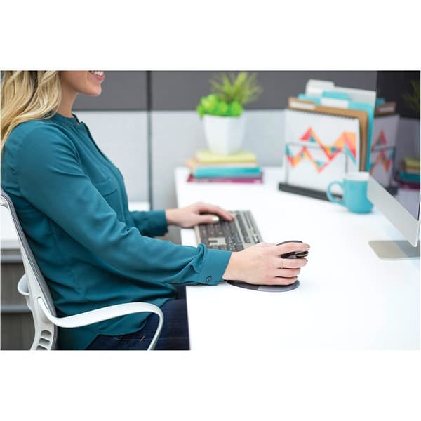Fellowes Ambidextrous Vertikal Medium Trådlös Mus Penguin Svart,Silver
