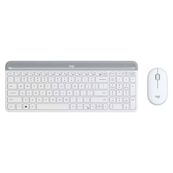 Logitech Langaton Hiiri Ja Näppäimistö Mk470 Valkoinen Spanish QWERTY
