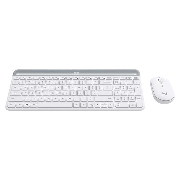 Logitech Trådlös Mus Och Tangentbord Mk470 Vit Spanish QWERTY