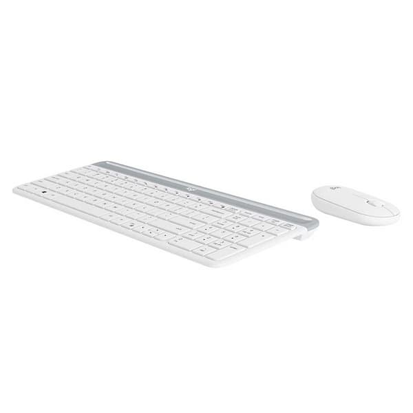 Logitech Trådløs Mus Og Tastatur Mk470 Hvid Spanish QWERTY
