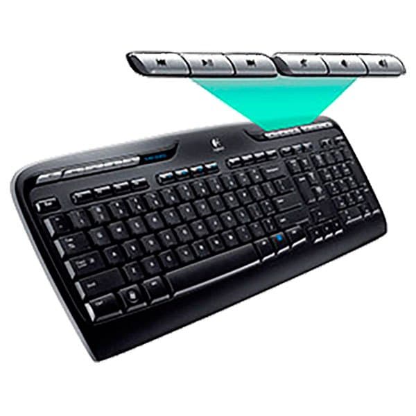 Logitech Trådlöst Tangentbord Och Mus Mk330 Svart US QWERTY
