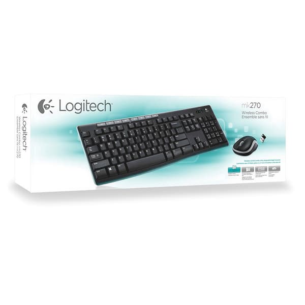 Logitech Langaton Näppäimistö Ja Hiiri Mk270 Musta Italian QWERTY