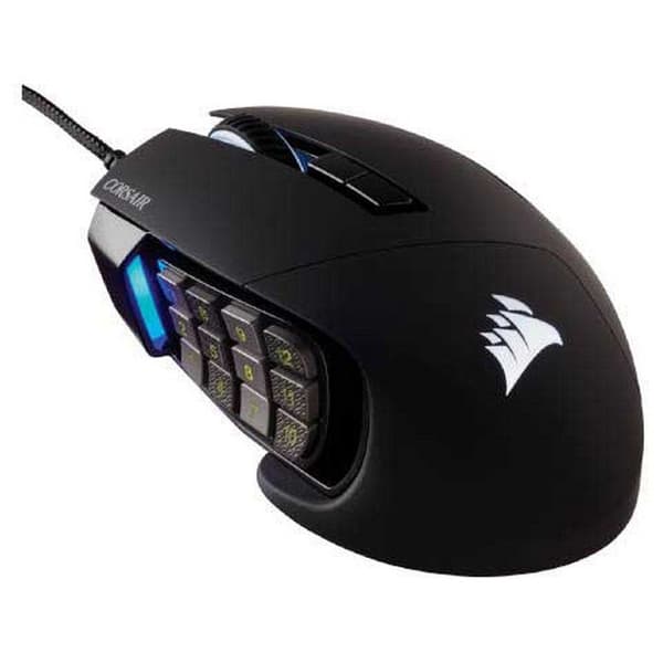 Corsair Optisk Spelmus Scimitar Elite Rgb Svart Svart