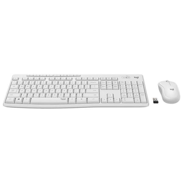 Logitech Trådløst Tastatur Og Mus Mk295 Hvid German QWERTZ
