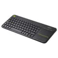Miniatyrbillede 1 af 3: Logitech Trådløst Tastatur K400 Plus Sort French QWERTY