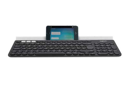 K780 MULTI-DEVICE BLUETOOTH/KEYB. DEU-2.4GHZ/BT-CENTRAL Grå, Vit