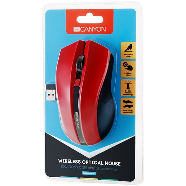 CANYON mouse MW-5 Wireless Red