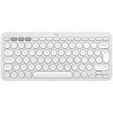 LOGITECH K380S Bluetooth Keyboard - TONAL WHITE - US INT'L Hvit