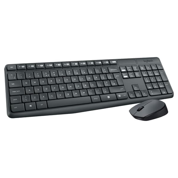 Logitech Langaton Näppäimistö Ja Hiiri Mk235 Musta US QWERTY