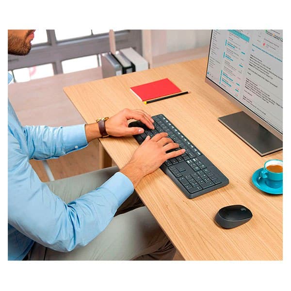 Logitech Langaton Näppäimistö Ja Hiiri Mk235 Musta US QWERTY