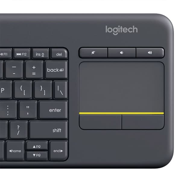 Logitech Langaton Näppäimistö K400 Plus Musta UK QWERTY