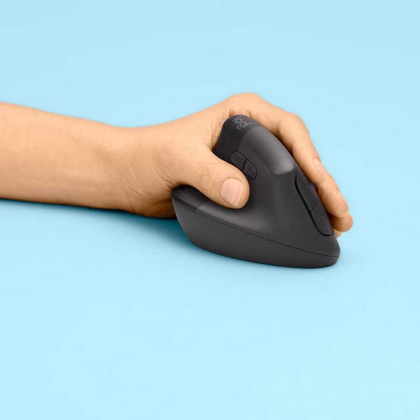 Logitech Vasen Langaton Ergonominen Hiiri Lift Musta